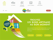 Tablet Screenshot of poletravaux.com